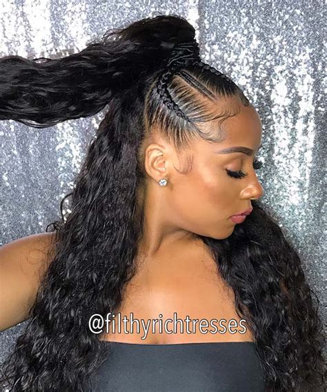 Weave Braids Into A Ponytail Jamaican Hairstyles Blog