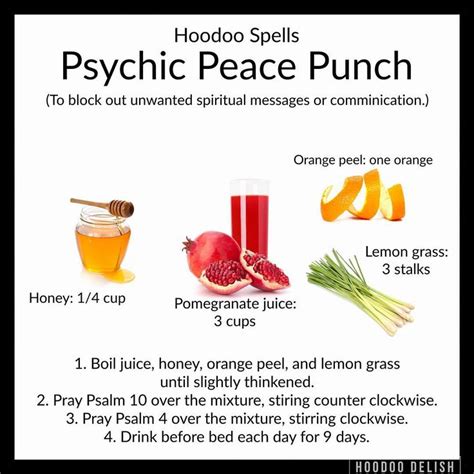 Ms Avi On Instagram ~~ Hoodoo Spells Psychic Peace Punch ~~ By