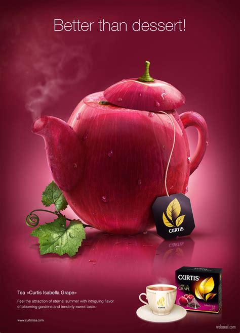Creative Advertisement Design Tea Curtis By Catz Wolf