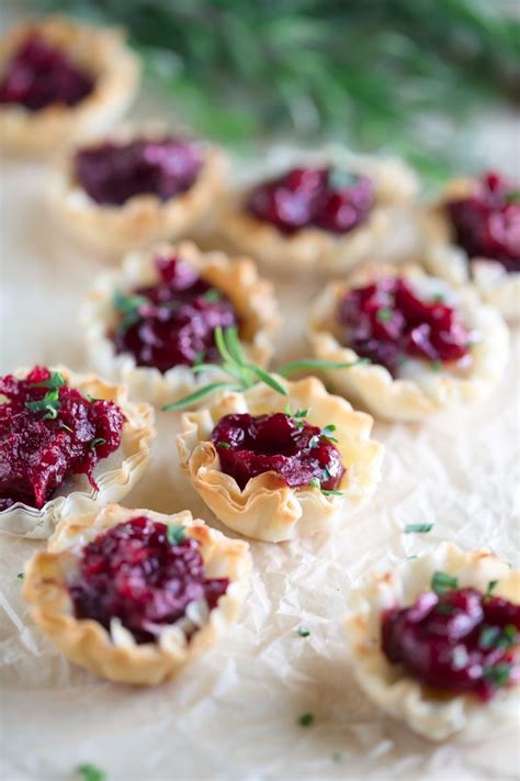 Cranberry Brie Phyllo Cups An Easy Appetizer Recipe