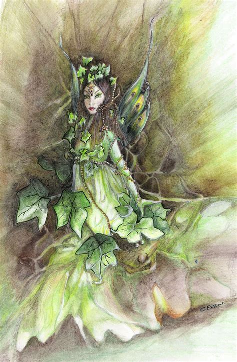 Caroline Evans Fairy Art Irish Ivy Fae Fairy Art Irish Fairy Evans Art