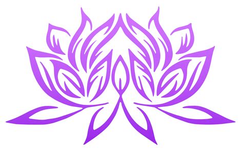 8134 Lotus Flower Outline Clip Art Free Lotus Flower