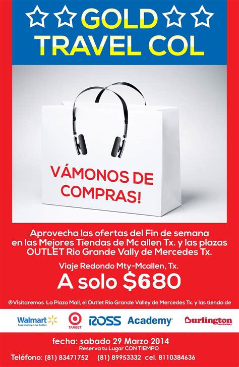 Viajes Mcallen Tx Mercedes Tx Isla Del Padre GOLD Travel COL. | Monterrey