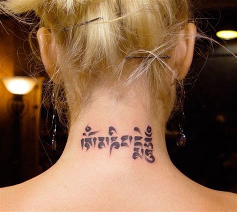 Om Mani Padme Hum Tattoobuddhist Mantra Om Tattoo Tattoos