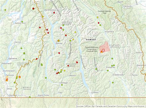 Bc Wildfire Service Fighting 28 Total Wildfires In The West Kootenay