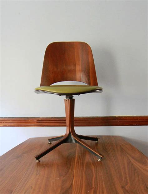 Create a professional environment with these office and conference room chairs. Plycraft Swivel Desk Chair Mid Century Modern by ...