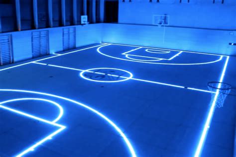 Glow In The Dark Basketball Court Viral Hoops