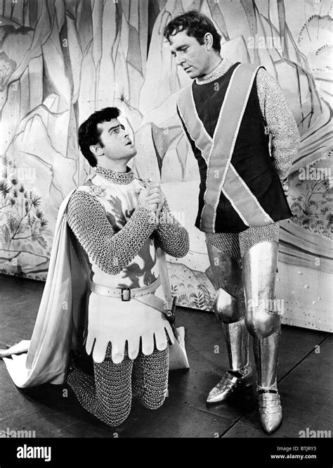 Robert Goulet And Richard Burton In The Stage Production Of Camelot In