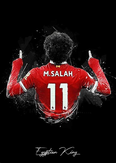 Mohamed Salah Paintings Art Get Your Metal Poster On Displate Now And