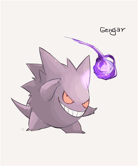 Gengar Pokemon Drawn By Nigiri Ngr Danbooru