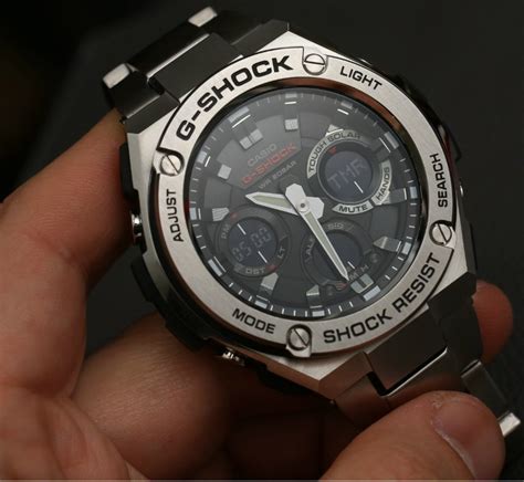 Available in a variety of metallic stainless steel finishes. Casio G-Shock G-Steel GSTS110D-1A Watch Review | Page 2 of ...
