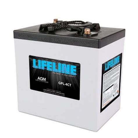 Lifeline 6v 220 Ah Deep Cycle Sealed Agm Battery Gpl 4ct