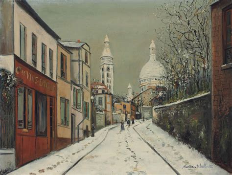 Maurice Utrillo 1883 1955 Rue De Labreuvoir Sous La Neige Christies