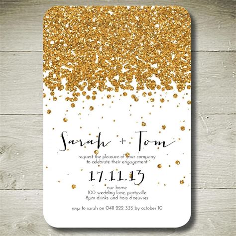14 All That Glitters Printable Custom Invitation By Theparchmentplace