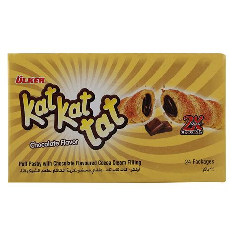 Ulker Kat Kat Tat 2x Chocolate Puff Pastry 24 Gm Pack Of 24 Buy Online In United Arab