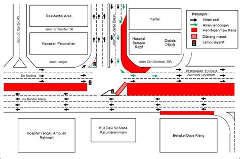 Notis Trafik Lanjutan Penutupan Lorong Dan Lencongan Trafik Di Jalan