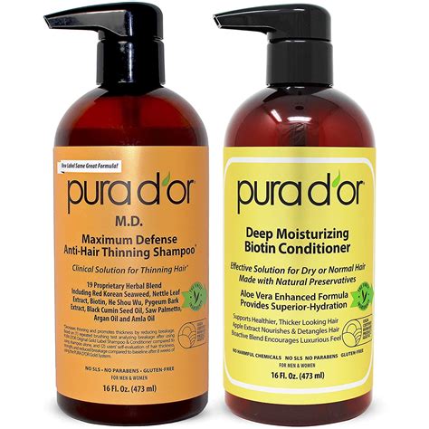 However, all of that tension isn't good for your scalp. PURA D'OR MD Anti-Thinning Shampoo w/ Biotin, Coal-Tar 19 ...