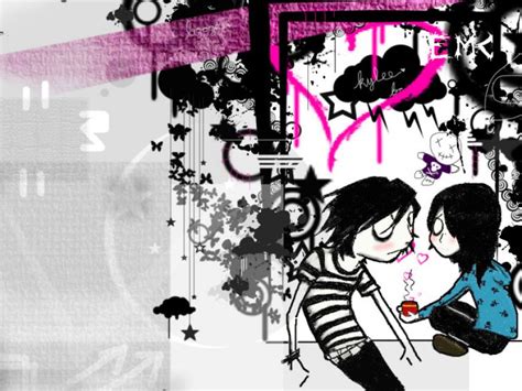 Free Download Cute Emo Love Backgrounds 874x655 For Your Desktop