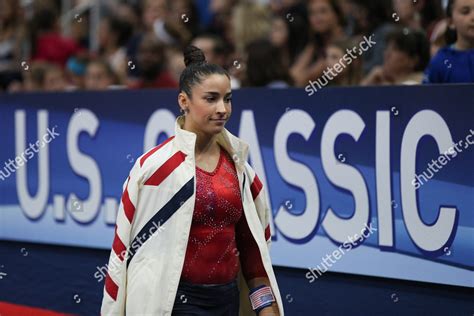 Gymnast Alexandra Raisman Brestyans Gymnastics During Editorial Stock
