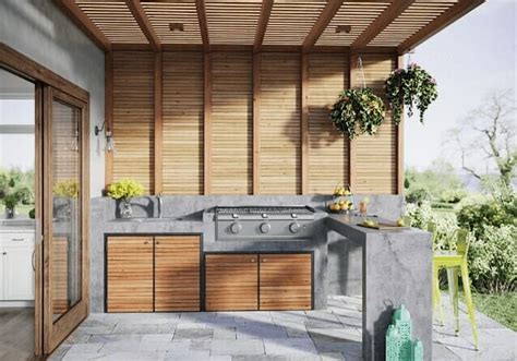 10 Pilihan Model Dapur Semi Terbuka Di Bagian Belakang Rumah