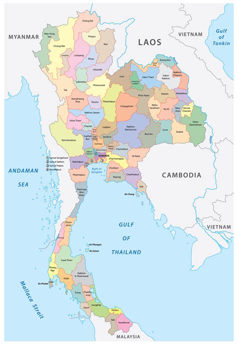 Bản đồ Thái Lan Địa Ốc Thông Thái