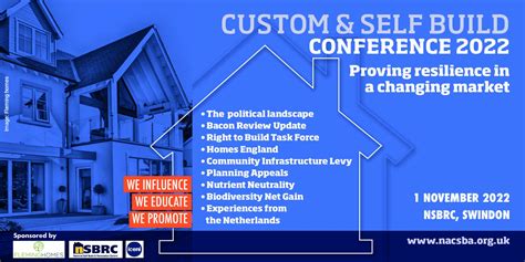 Nacsbas First Custom And Self Build Conference Is Taking Place On 1 Nov