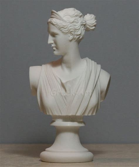 Set Goddess Artemis Diana And God Apollo Bust Head Greek Etsy Canada