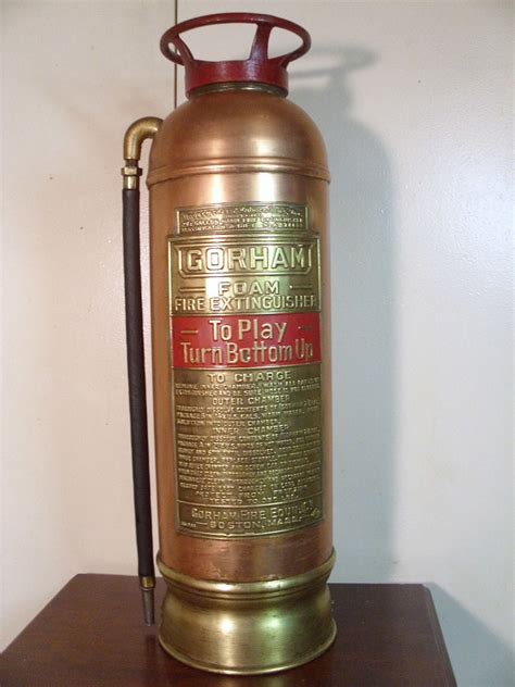 Vintage 1940s Fire Extinguisher Brasscopper