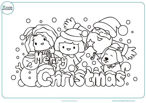 Dibujos Kawaii Para Colorear De Navidad
