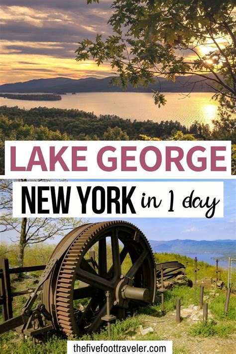Lake George New York In 1 Day With Text Overlay That Reads The Five