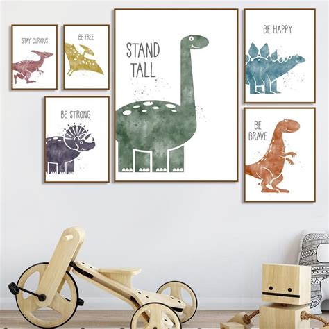 Dinosaur Wall Inspirational Motivation Quote Pictures For Children In