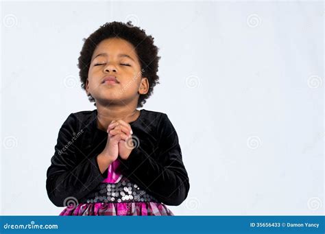 Praying African American Girl Royalty Free Stock Image Cartoondealer