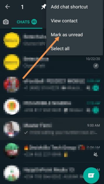 How To Mark A Message On Whatsapp As Unread Betechwise