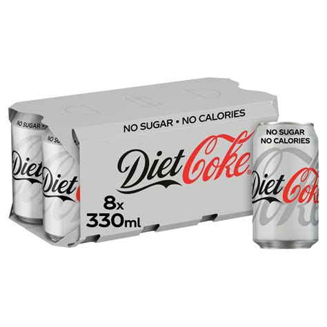 Coca Cola Diet Coke 8x330ml Co Op