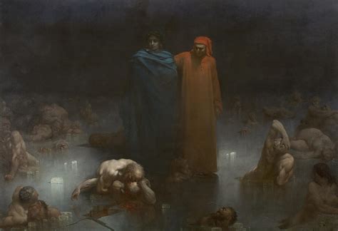 Dante And Virgil In The Ninth Circle Of Hell Gustav Doré Oil On Canvas 1861 Rart