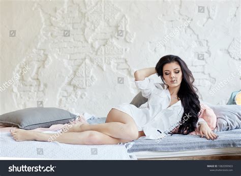Sexy Nude Brunette Bedroom Lingerie Perfect Stock Photo Shutterstock