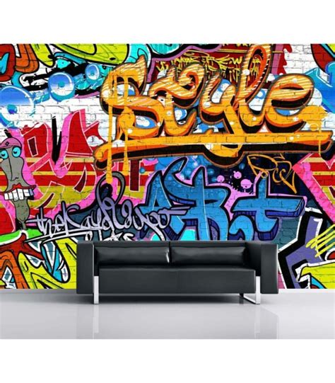 قیمت و خرید پوستر دیواری 4 تکه طرح گرافیتی 1wall مدل W4p Graffiti 001