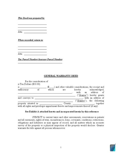 2022 Warranty Deed Form Fillable Printable Pdf Forms