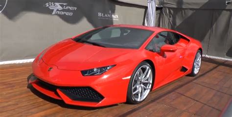 First Lamborghini Huracan Arrives In Britain Sports Rosso Mars Paint