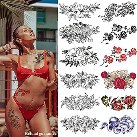 aresvns temporary tattoo for men and women l19“xw7” full arm fake tattoos for adults