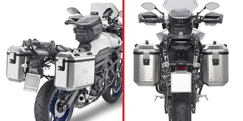 Givi v35 side cases 35 litres black & white side panniers (pair). Givi New Trekker Dolomiti Monokey Aluminum Side Cases and ...