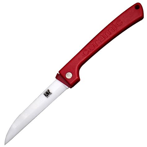 Xyj Brand Small Pocket Knife Sharp Kitchen Knife White Blade Red Handle