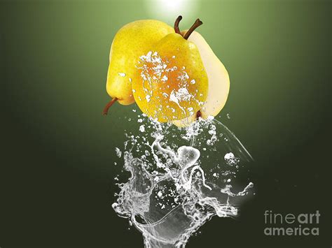 Pear Splash Collection Mixed Media By Marvin Blaine Fine Art America