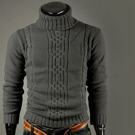Man Autumn And Winter Warm Long Sleeve Knit Shirt Wool Lapel Large Size