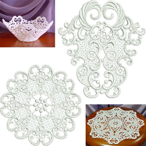 Lace - Large Lace Doily FSL Embroidery Motif - 02 - Specialty Lace by ...