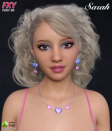 Fxy Sarah Character For Genesis 8 Female Daz Content By Foxy 3d