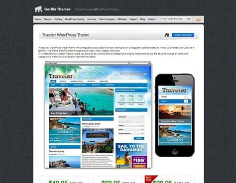 20 Responsive Wordpress Themes For Travel Agencies