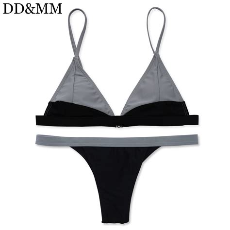 Ddandmm Micro Bikini Set For Women 2017 Sexy Tong Brazilian Swimwear Summer Swimming Bathing Suit