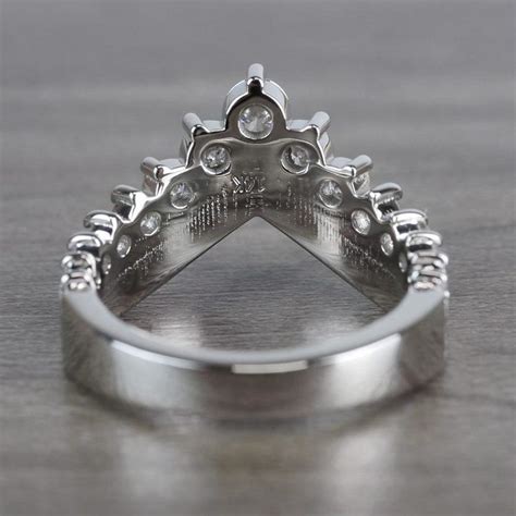 Regal Diamond Tiara Engagement Crown Ring