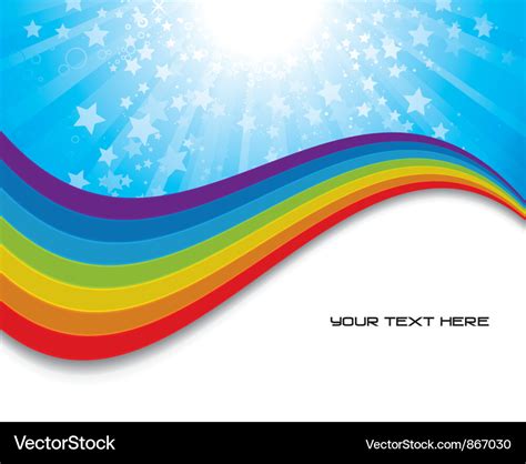 Background With Rainbow Royalty Free Vector Image